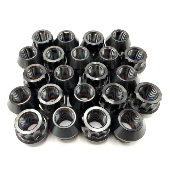1992-2017 1/2-20 Forged Titanium Open-Ended Lug Nuts