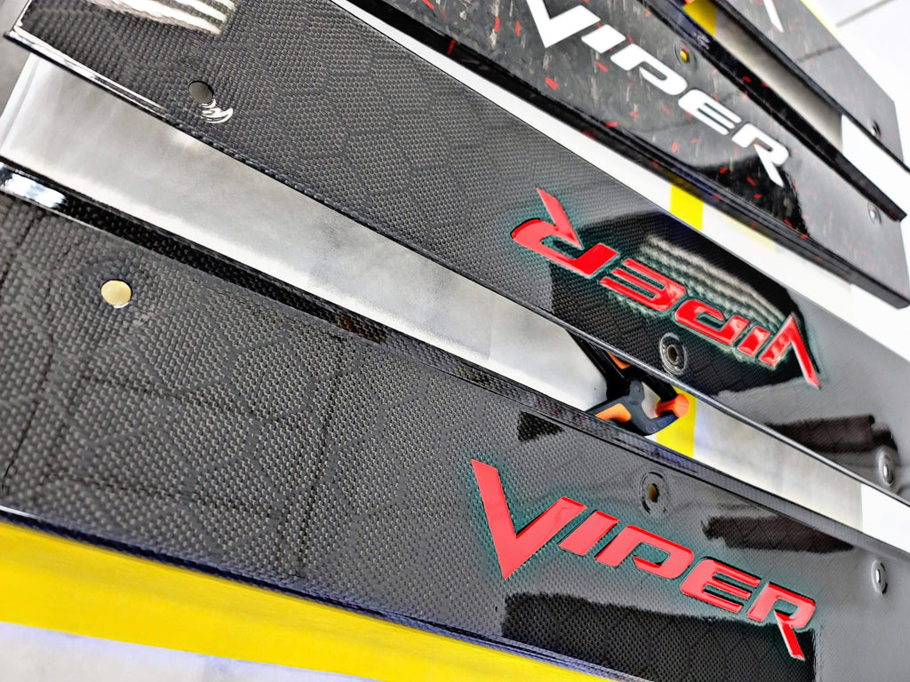 2003-2010 Gen III/IV Viper Carbon Fiber Sill Plates Honeycomb and Camo Custom Weave