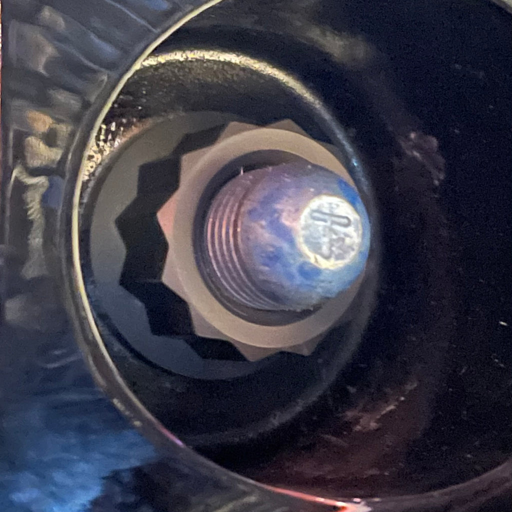 2010+ Camaro M14x1.5 Forged Titanium Open-Ended Lug Nuts