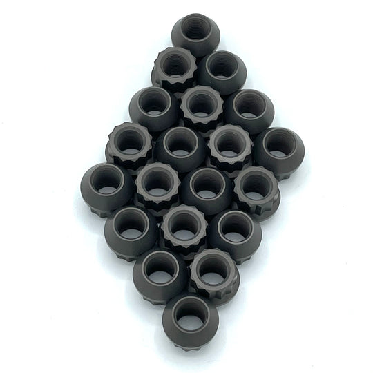 2010+ Camaro M14x1.5 Forged Titanium Open-Ended Lug Nuts
