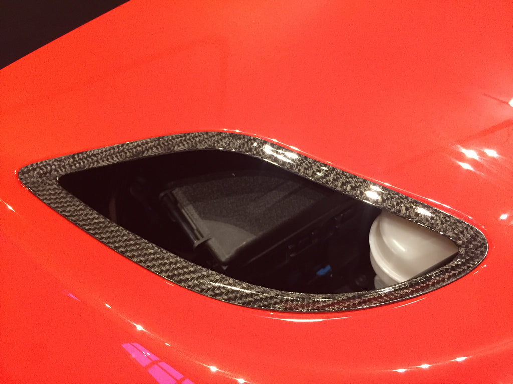 2013-2017 Gen V Viper Carbon Fiber Hood Bezels