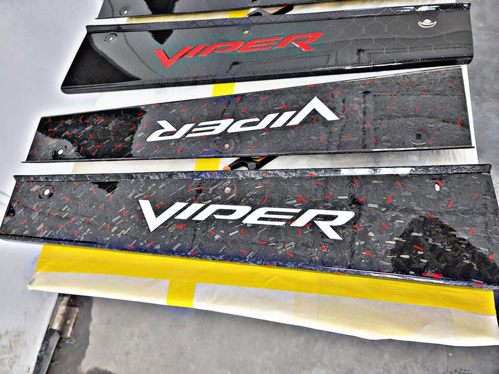 2003-2010 Gen III/IV Viper Carbon Fiber Sill Plates Forged Custom